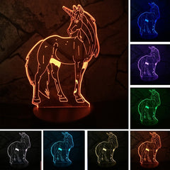 3D Unicorn Lamp